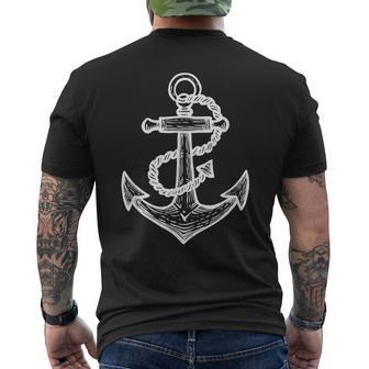 Vintage Anker Maritimes Für Kapitäneemann T-Shirt mit Rückendruck - Geschenkecke