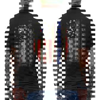 Vintage Flag 2Nd Infantry Division Veteran Independence Day Men's T-shirt Back Print - Monsterry