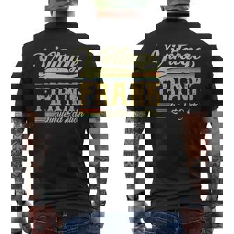 Vintage Frank Name Saying For Frank Birthday Men's T-shirt Back Print | Mazezy