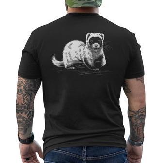 Vintage Frettchen T-Shirt mit Rückendruck - Geschenkecke
