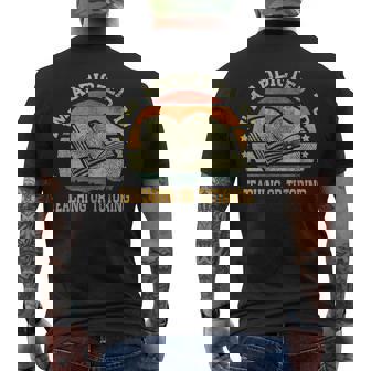 Vintage I'm Addicted To Teaching Or Tutoring Men's Back Print T-Shirt | Mazezy