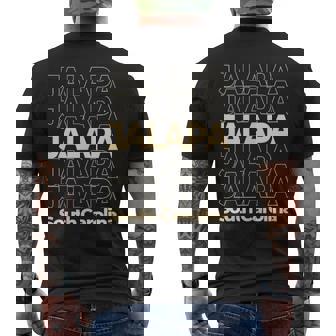 Vintage Jalapa South Carolina Repeating Text Tank Top Men's Back Print T-Shirt | Mazezy