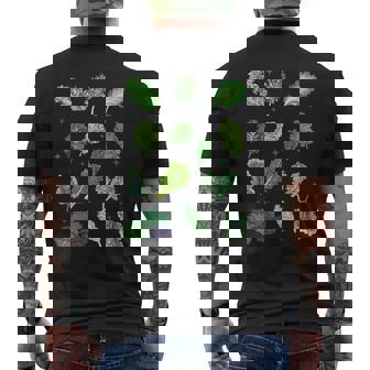 Vintage Kale Vegetable Gardening Vegetarian Vegan Gardener Men's Back Print T-Shirt | Mazezy