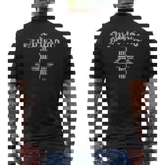 Vintage New Mexico Flag Men NM Men's Back Print T-Shirt | Mazezy