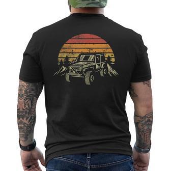 Vintage Retro 70Er Off Road Car Lover -Chwarz Kurzarm Offroad-Liebhaber Abenteuerlustigeintage-Auto-Enthusiasten T-Shirt mit Rückendruck - Geschenkecke