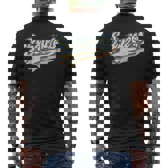 Graphic Vintage Retro Brewers Last Name Lover Throwback Men's T-shirt Back Print - Thegiftio