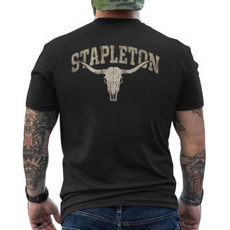 Vintage Stapleton Name Men's T-shirt Back Print - Thegiftio