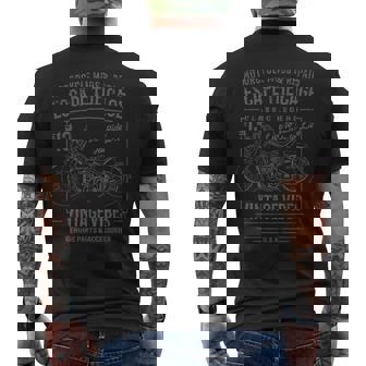 Vintage Style Motorcycle Retro Distressed Men's T-shirt Back Print - Thegiftio