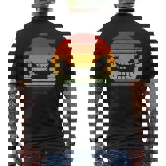 Vintage Sunset Millipede Men's Back Print T-Shirt | Mazezy