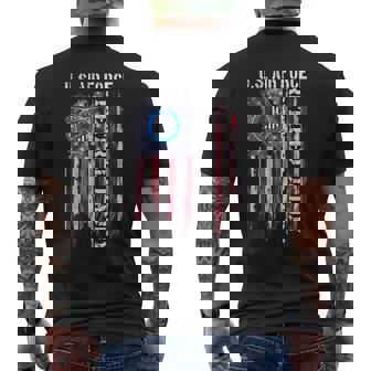 Vintage USA American Flag US Air Force Proud Retired Daddy Tank Top Men's Back Print T-Shirt | Mazezy