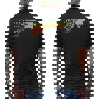 Vintage Utah Souvenir Big 5 Utah Mighty Five National Park Men's T-shirt Back Print - Thegiftio