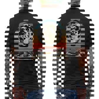 Vinyl Moon Retro Aesthetic Tank Top Men's Back Print T-Shirt | Mazezy