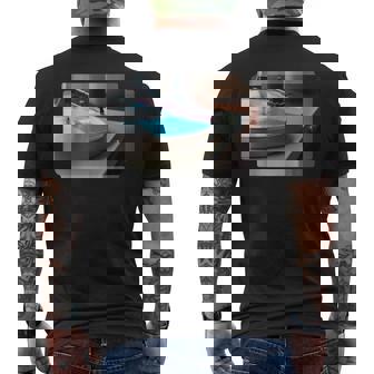 Vinyl Turntable Record Player Tank Top Men's Back Print T-Shirt | Mazezy