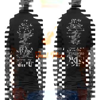 Violin Violinist You Don't Always Need A Plan Just Play Men's Back Print T-Shirt | Mazezy