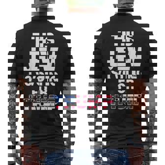 Votante Judío De Trump Republicano Israel Donald Trump 2024 Camiseta Hombre Estampado Espalda - Regaloses