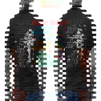 Wait What I Have An Attitude Unicorn No Really Who Knew Men's Back Print T-Shirt | Mazezy