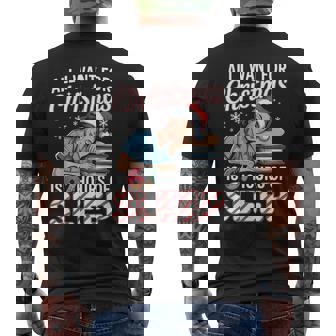 All I Want For Christmas Is 67 Hours Of Sleep Meme Nurse Men's Back Print T-Shirt | Mazezy