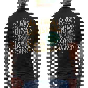 All I Want For Christmas Is a Clean Plate Biology Christmas Men's Back Print T-Shirt | Mazezy