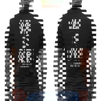War Is Over If You Want It 長袖tシャツ メンズTシャツ バックプリント - Kawaiitshirt