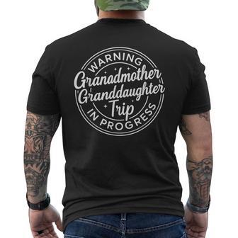 Warning Grandmother Granddaughter Trip Matching Vacation Men's T-shirt Back Print - Thegiftio