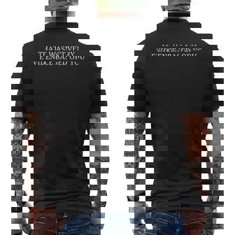 That Wasn't Very Evidence Based Of You Nursing Humor Quote Men's T-shirt Back Print - Monsterry