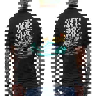 Water Sports King Wave Rider Ocean Adventure Power Tank Top Men's Back Print T-Shirt | Mazezy