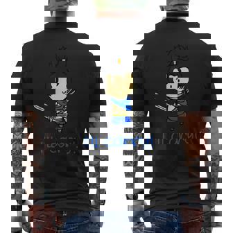 I Wear Chibi League Heroes ユースゲーム メンズ レディース メンズTシャツ バックプリント - Kawaiitshirt