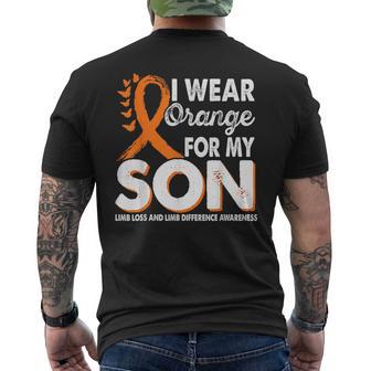 Wear Orange For Son Limb Loss And Limb Difference Awareness Men's T-shirt Back Print | Mazezy