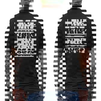 Weaver Loom Operator Fabric Maker Textile Worker Weaver Men's Back Print T-Shirt | Mazezy