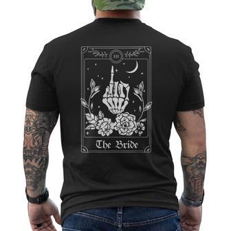Wedding Tarot Card The Bride Halloween Bachelorette Matching Men's T-shirt Back Print - Thegiftio UK