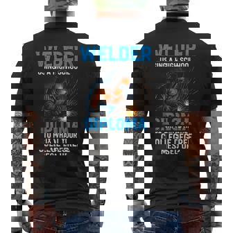 Welder Diploma Fix Skilled Humor Tank Top Men's Back Print T-Shirt | Mazezy