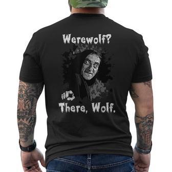 Werewolf There Wolf Abby Normal Retro Comedy Quote Men's T-shirt Back Print - Thegiftio UK