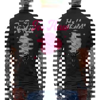 Western Haw Golf Ball Golfing Cowgirl Southern Men's T-shirt Back Print - Thegiftio