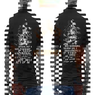 When God Made Me He Said This'll Be Fun For Dad Husband Men's T-shirt Back Print - Monsterry