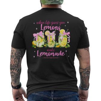 When Life Gives You Lemons Make Lemonade Summer Vacation Men's T-shirt Back Print | Mazezy