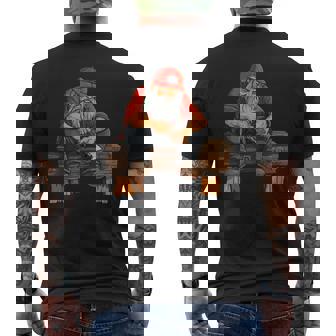 Whittling Wood Carving Woodworker Woodcarving Whittler Men's Back Print T-Shirt | Mazezy