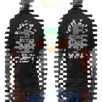 Who's Your Paddy St Patrick's Pat's Day Party Pun Men's T-shirt Back Print | Seseable CA