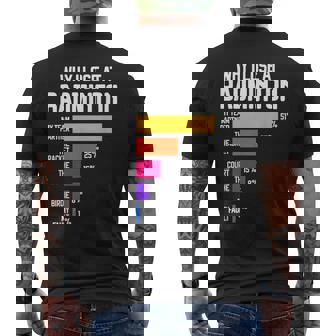 Why I Lose At Badminton 面白い言い訳 シャトルコック バーディー メンズTシャツ バックプリント - Kawaiitshirt