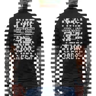 My Wife Is Greek Nothing Scares Me Tank Top Men's Back Print T-Shirt | Mazezy