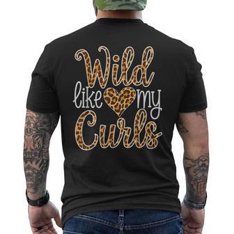 Wild Like My Curls Toddler Cute Curly Haired Men's T-shirt Back Print - Thegiftio UK