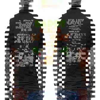 Wild Daddy Of The Birthday Boy Zoo Safari Jungle Animal Men's T-shirt Back Print - Thegiftio