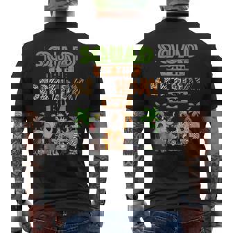 Wild Squad Of The Birthday Boy Zoo Safari Jungle Animal Men's T-shirt Back Print | Seseable CA