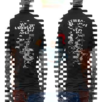 Will Joust For Beer Medieval Knight Renaissance Faire Men's Back Print T-Shirt | Mazezy