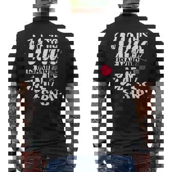 This Wine Is Making Me Awesome Tank Top Men's Back Print T-Shirt | Mazezy