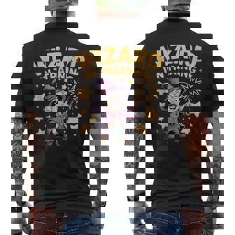 Wizard In Training Cute Apprentice Magic Illustration Tank Top Men's Back Print T-Shirt | Mazezy