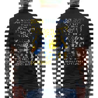 World Downyndrome Day ダウン症啓発 メンズTシャツ バックプリント - Kawaiitshirt