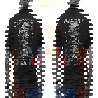 In The World Full Of 67 To Be A 76 George Washington 67 Meme Men's Back Print T-Shirt | Mazezy