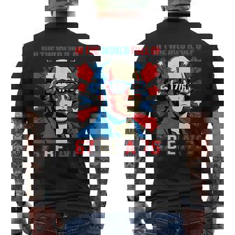 In The World Full Of 67 To Be A 76 George Washington 67 Meme Men's Back Print T-Shirt | Mazezy