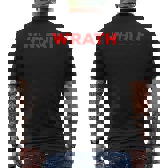 Wrath メンズTシャツ バックプリント - Kawaiitshirt