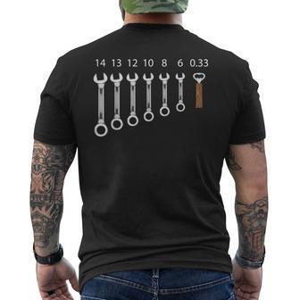 Wrench ボトルオープナー ビールメカニックシャツ メンズTシャツ バックプリント - Kawaiitshirt
